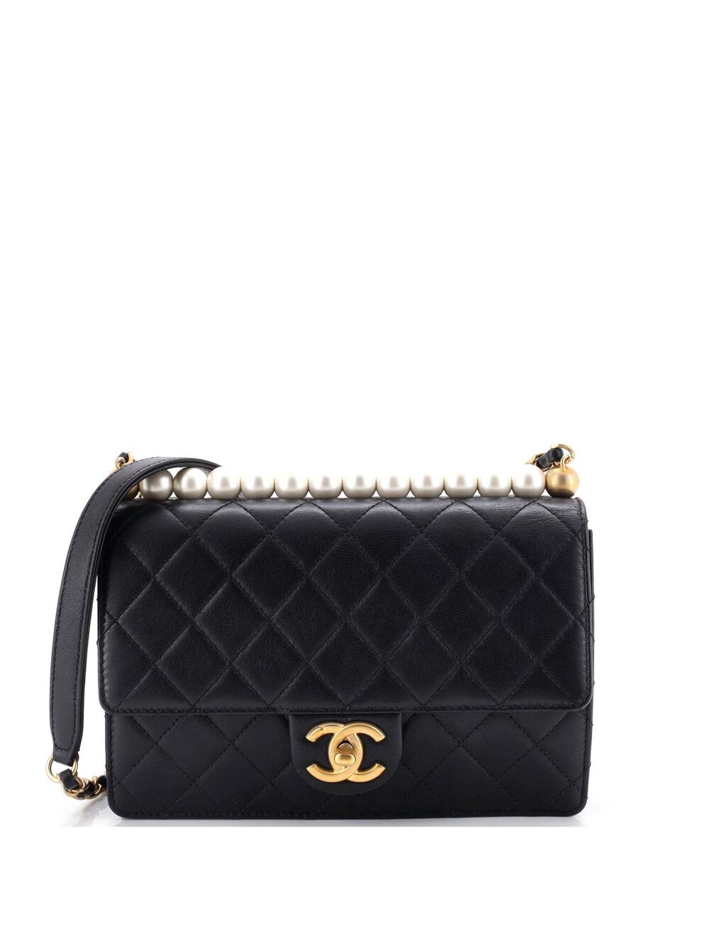 Chanel Chic Pearls Flap Bag Quilted #313543C41B